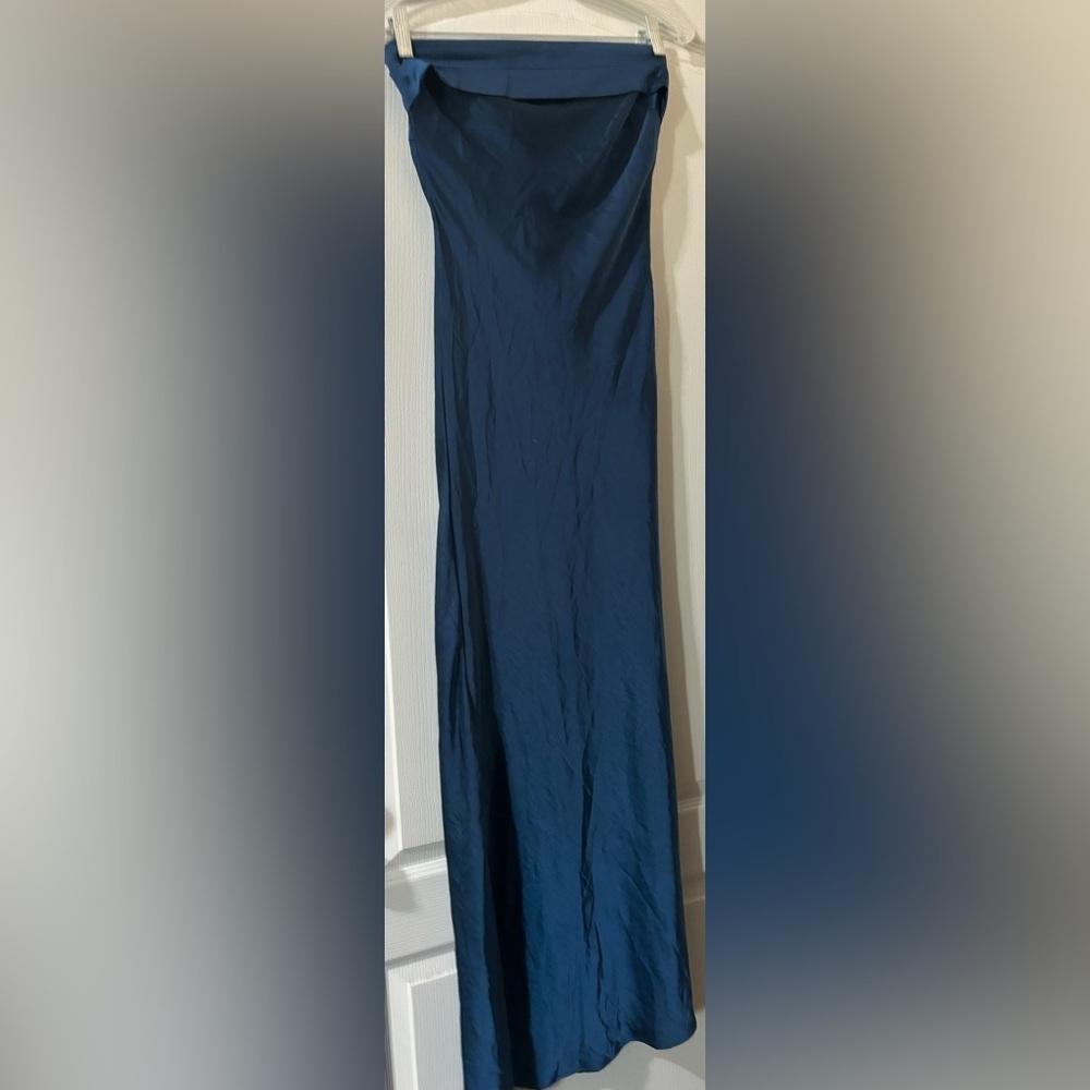 NWT Women’s Blue Sleeveless Bodycon Maxi Dress Elegant Evening Women's Size M